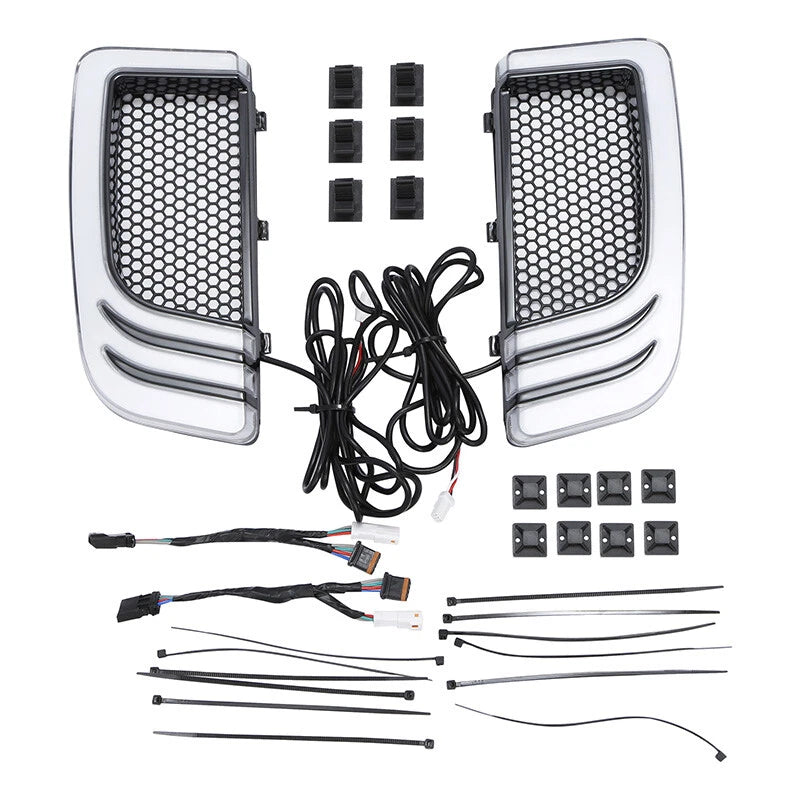 LED Fairing Lower Grills with Turn Signal Lights for Harley Road Glide (2014-2024)