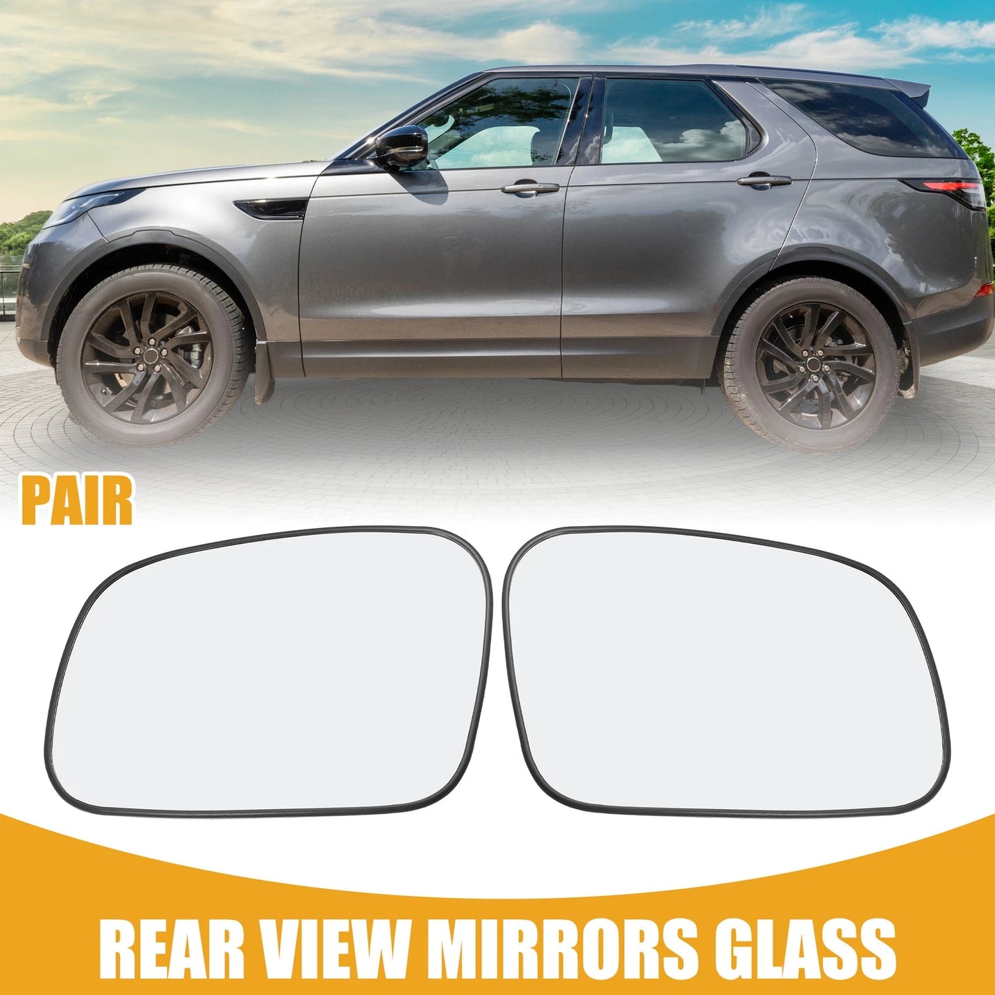 Rear View Mirror Glass  for Land Rover Discovery