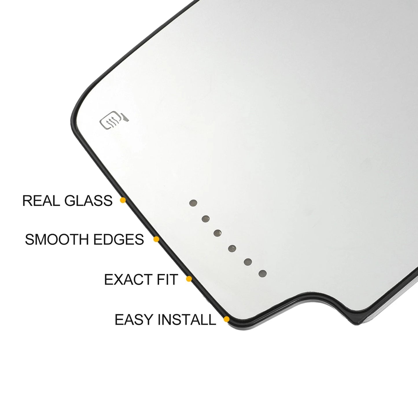 Mirror Glass Left Upper Side Heated for Chevrolet Silverado 1500