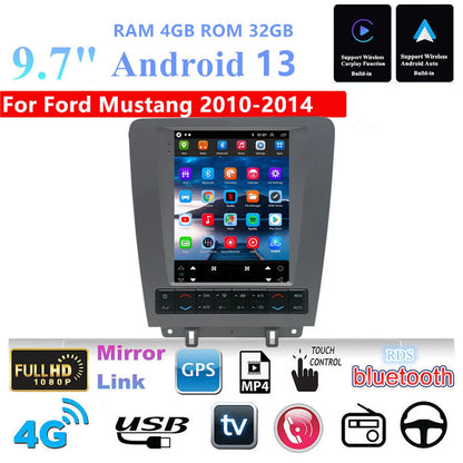 9.7" Android 13 Stereo Radio GPS Navigation for Ford Mustang (2010-2014)