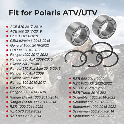 Front Wheel Bearings for Polaris Ranger XP 800 (2010–2013)