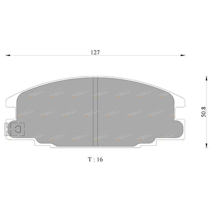 Front Brake Pads for Isuzu MU UCS17 UCS55 (1989-1994)