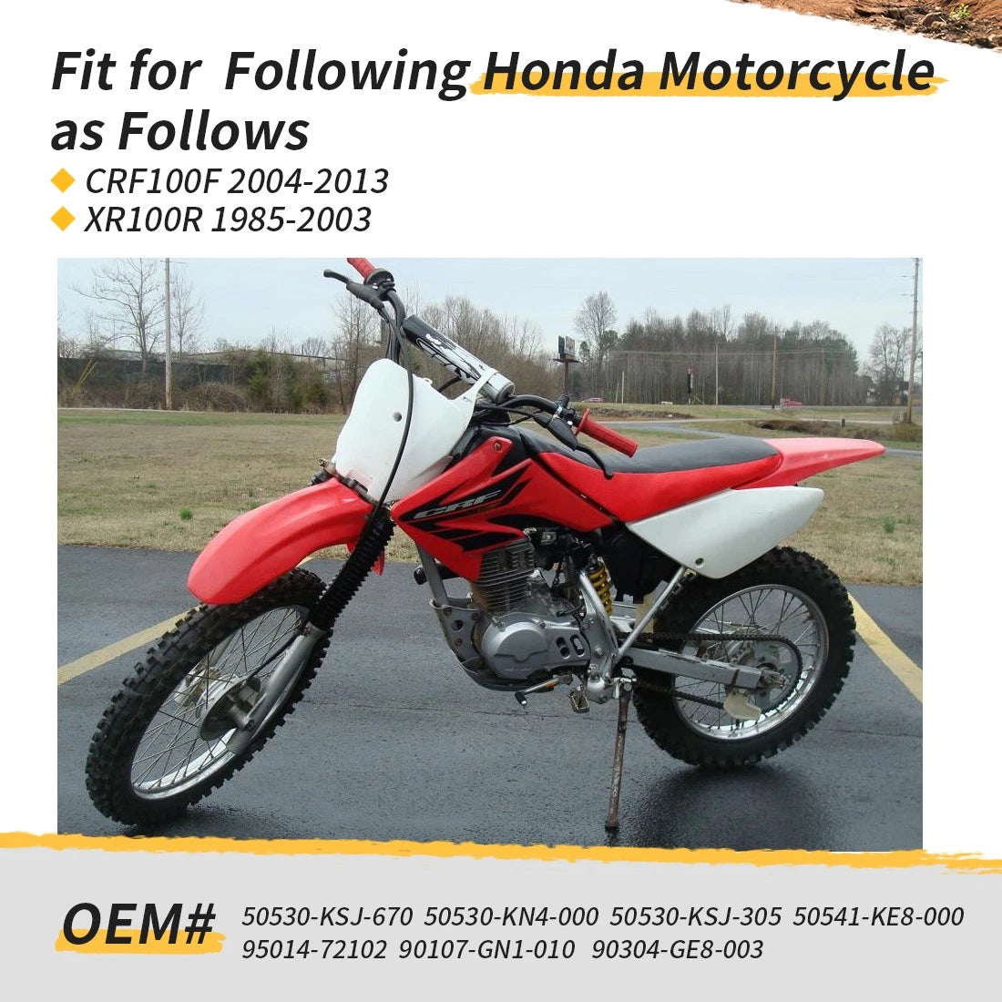 Side Kick Stand Bolt Spring for Honda XR100R/CRF100F (1985-2003)