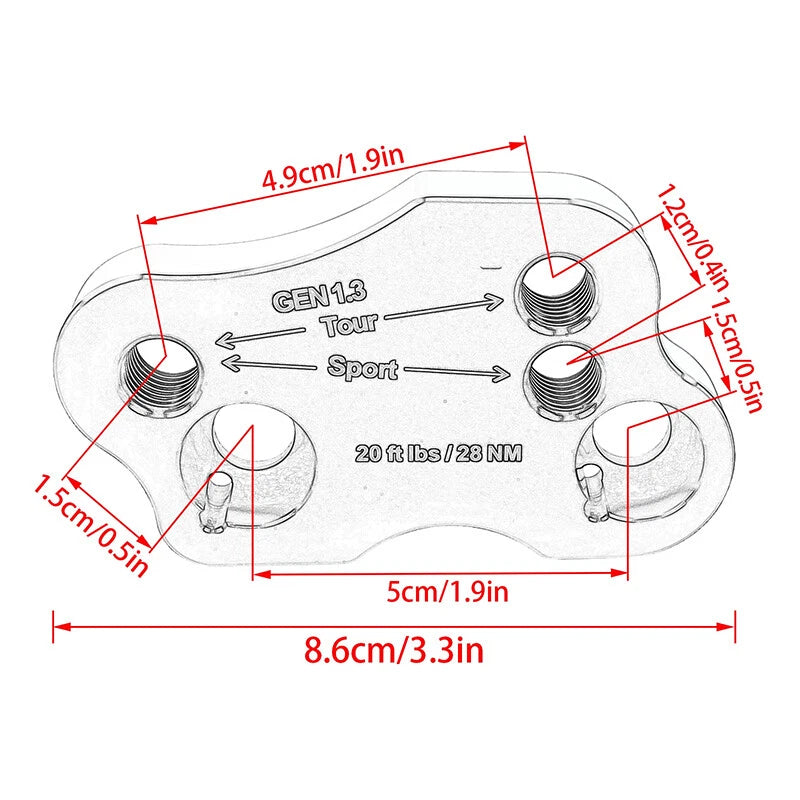 Adjustable Handlebar Risers for Honda Goldwing 1800 GL1800 (2018-2023)