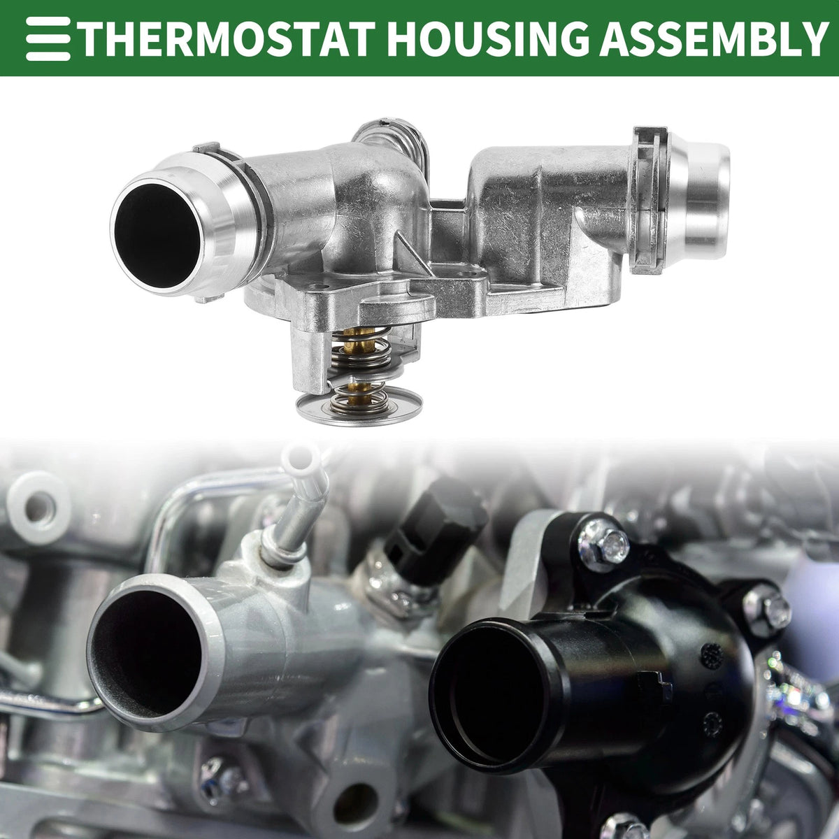 Thermostat Housing Assembly 2.5L L6 for BMW 325i (2001-2005)