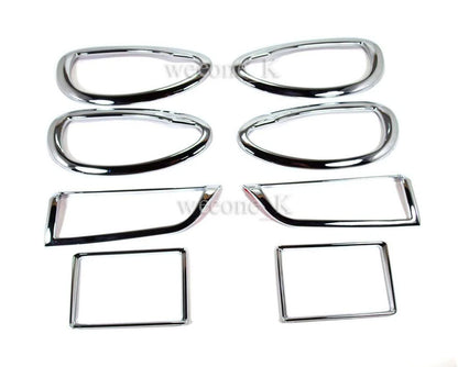 Chrome Air Vent & Door Handle Trim for Toyota Yaris Vios Sedan (2013-2016)