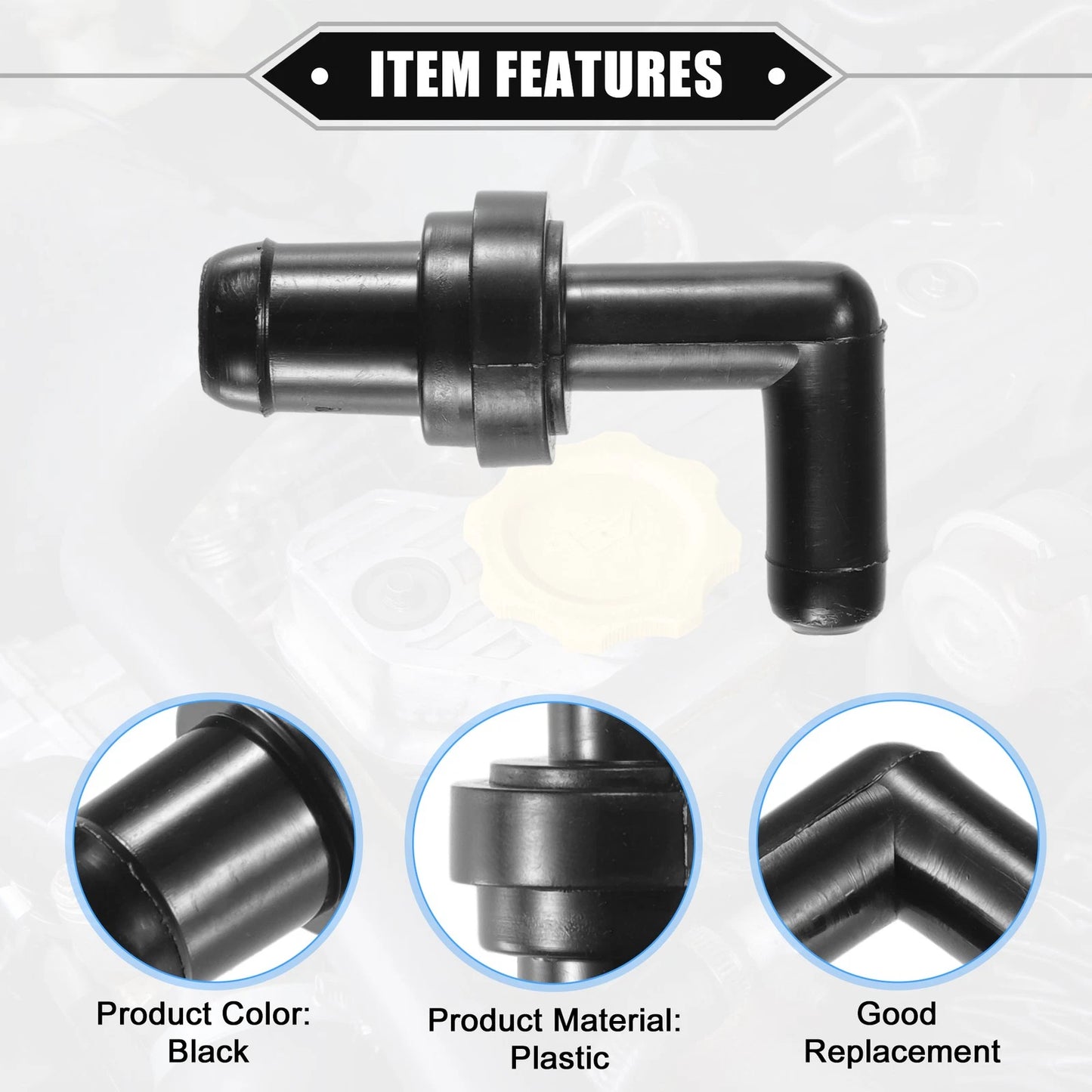 PCV Valve for Honda CR-V (1997-2001), Acura TL (1995-1998) Black