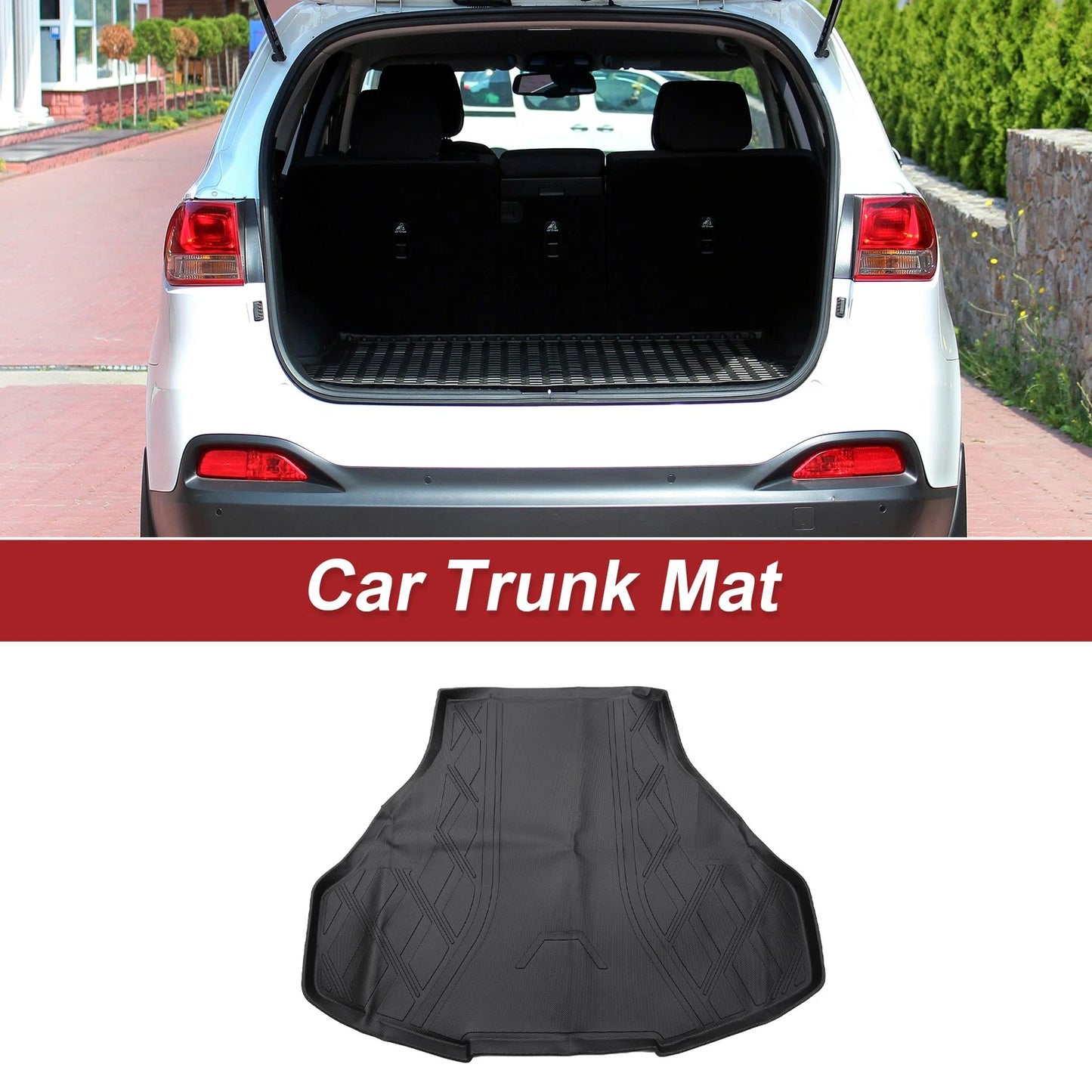Cargo Liner Rear Trunk Mat for Honda Accord (2013-2017) Diamond TPE
