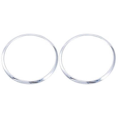 Silver Top Roof Speaker Cover Rings for Jeep Wrangler JK (2007-2014)