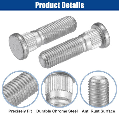 10 Pcs M12x1.5 Wheel Lug Studs for Ford Focus, Escort (2000-2011)