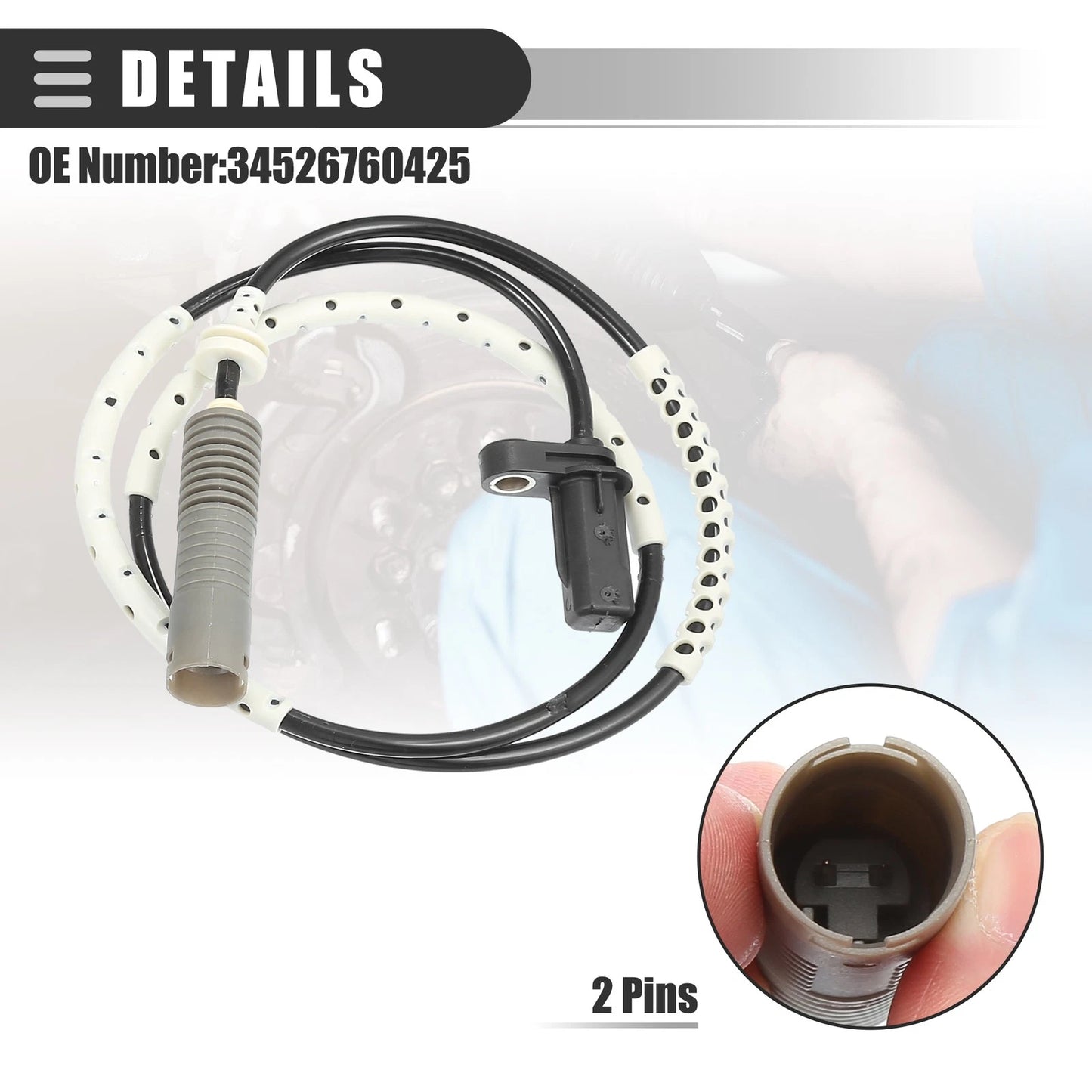 ABS Sensor Set for BMW 128i L6 3.0L E82 (2008-2013)
