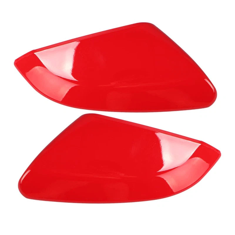 Red 2 x Exterior Mirror Caps Covers for Honda Civic (2016-2020)