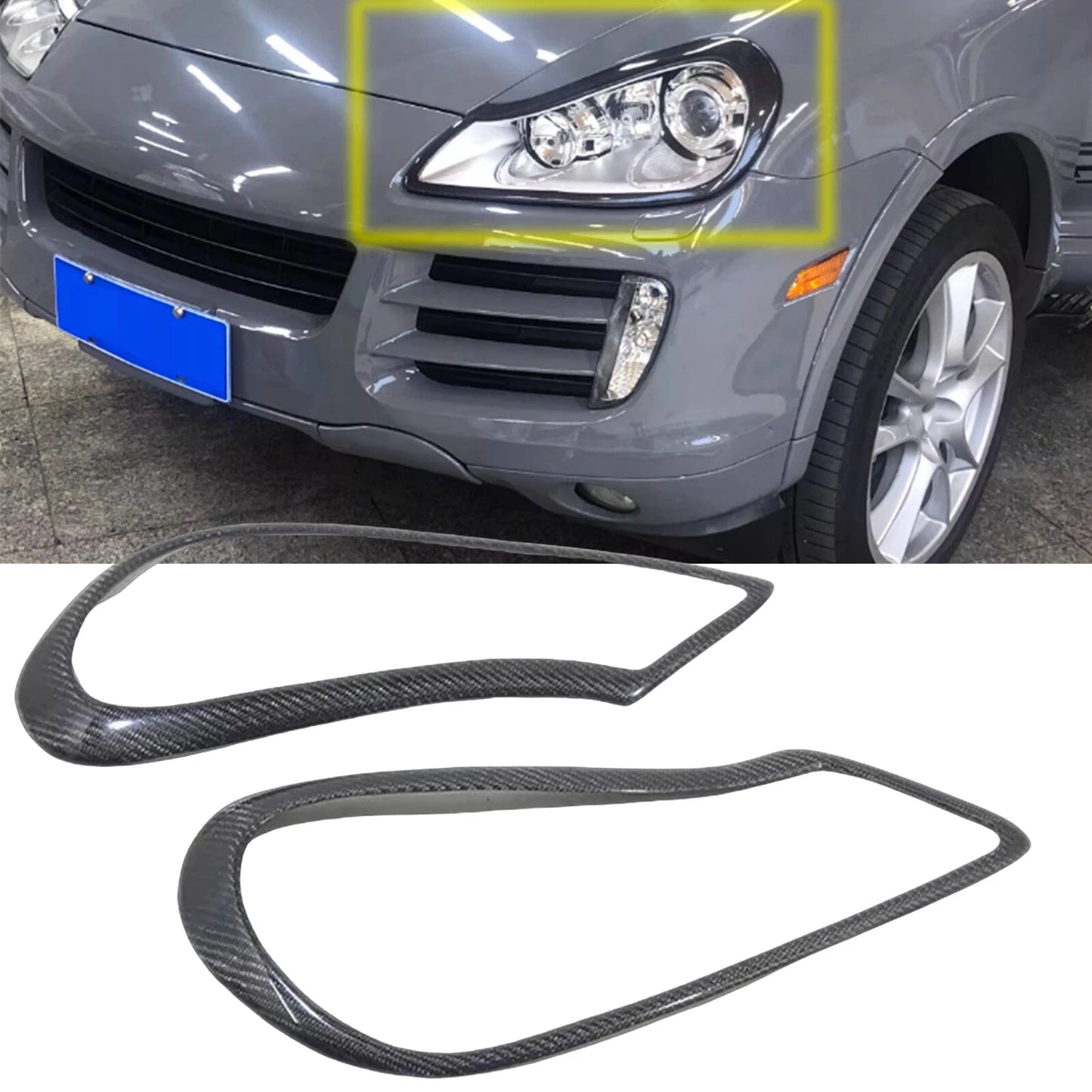 Headlight Eyelid Trim Cover for Porsche Cayenne (2008-2010)