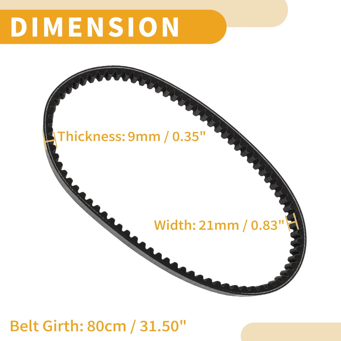 V-Belt Drive Belt for Toyota Cygnus 125cc ZY 125 Motorcycle
