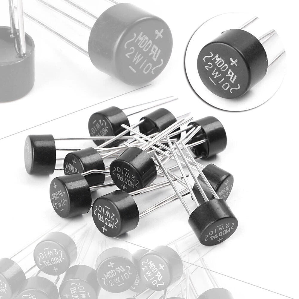 10 x 2W 1000V 2A Bridge Diode Rectifiers for Electronic Components DIY Tools