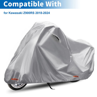 Motorcycle Cover 210D-PU Grey for Kawasaki Z900RS (2018–2024)