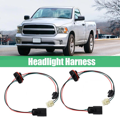 Headlight Harness for Dodge Ram 1500 2500 3500 Quad Halogen