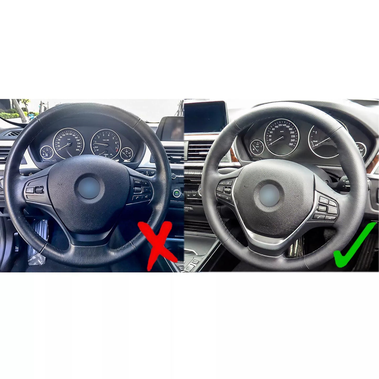 Steering Wheel Cover for BMW F20 F21 F22 F23 F30 F31 F34 F35 (2012-2020)
