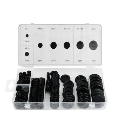 170 Pcs Mixed Rubber Grommets for Car Panel Hole Plugs & Electrical Wires