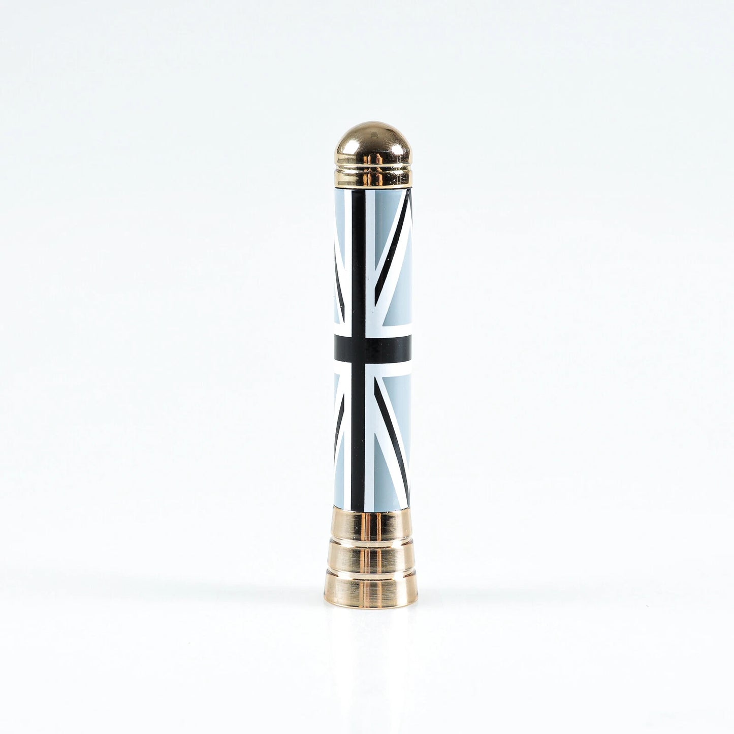 Black Union Jack & Gold Chrome Antenna for Mini Cooper (2001-2017)