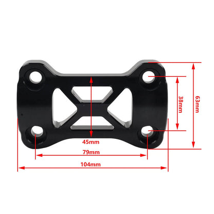Handlebar Riser Mount Clamp Cover Black for Honda CB500X (2019-2022)