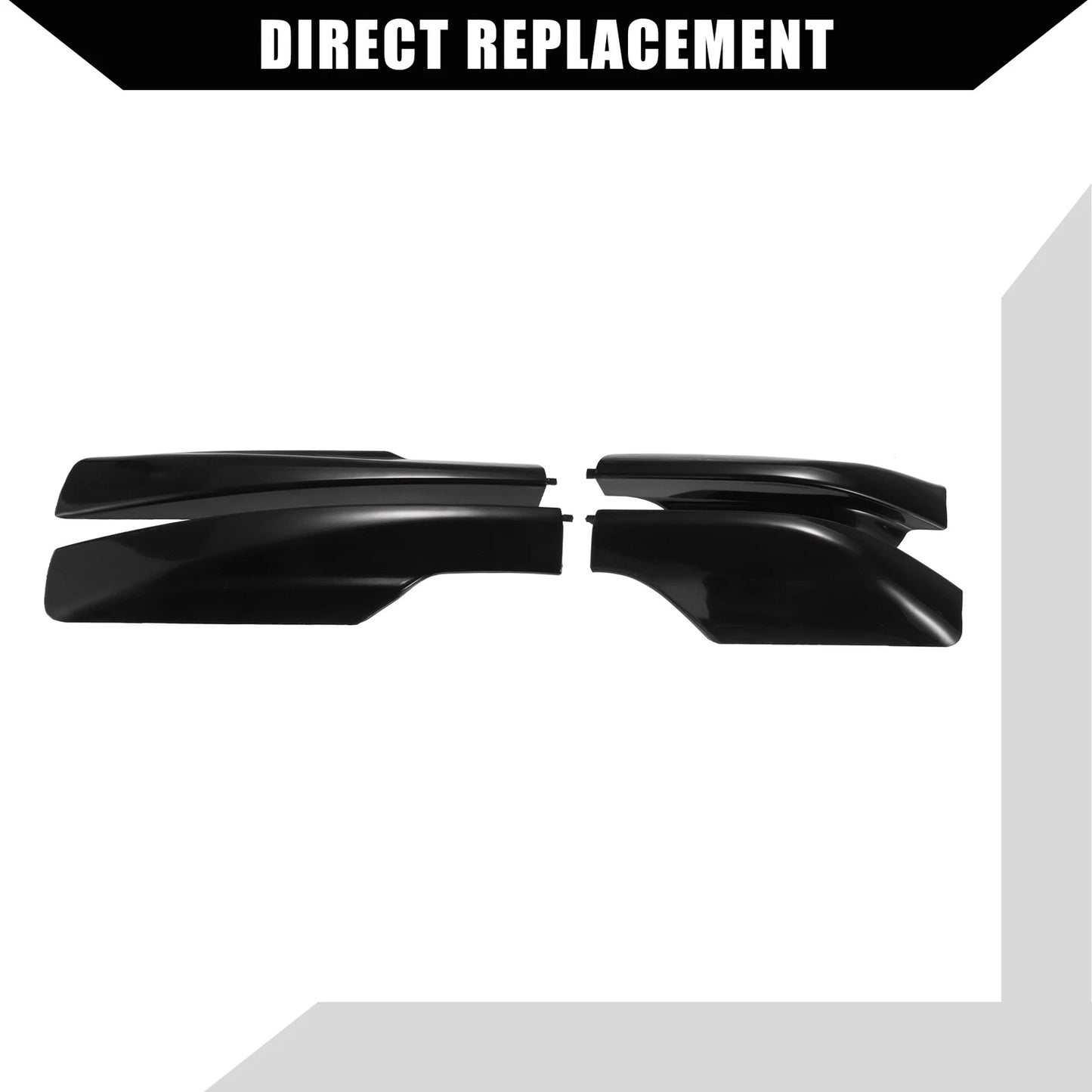 Roof Rack End Cap Covers for Toyota (4 Pcs) Black Plastic