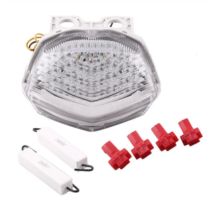 Clear LED Rear Brake Tail Light Turn Signals for KAWASAKI EX250 (2008-2011)