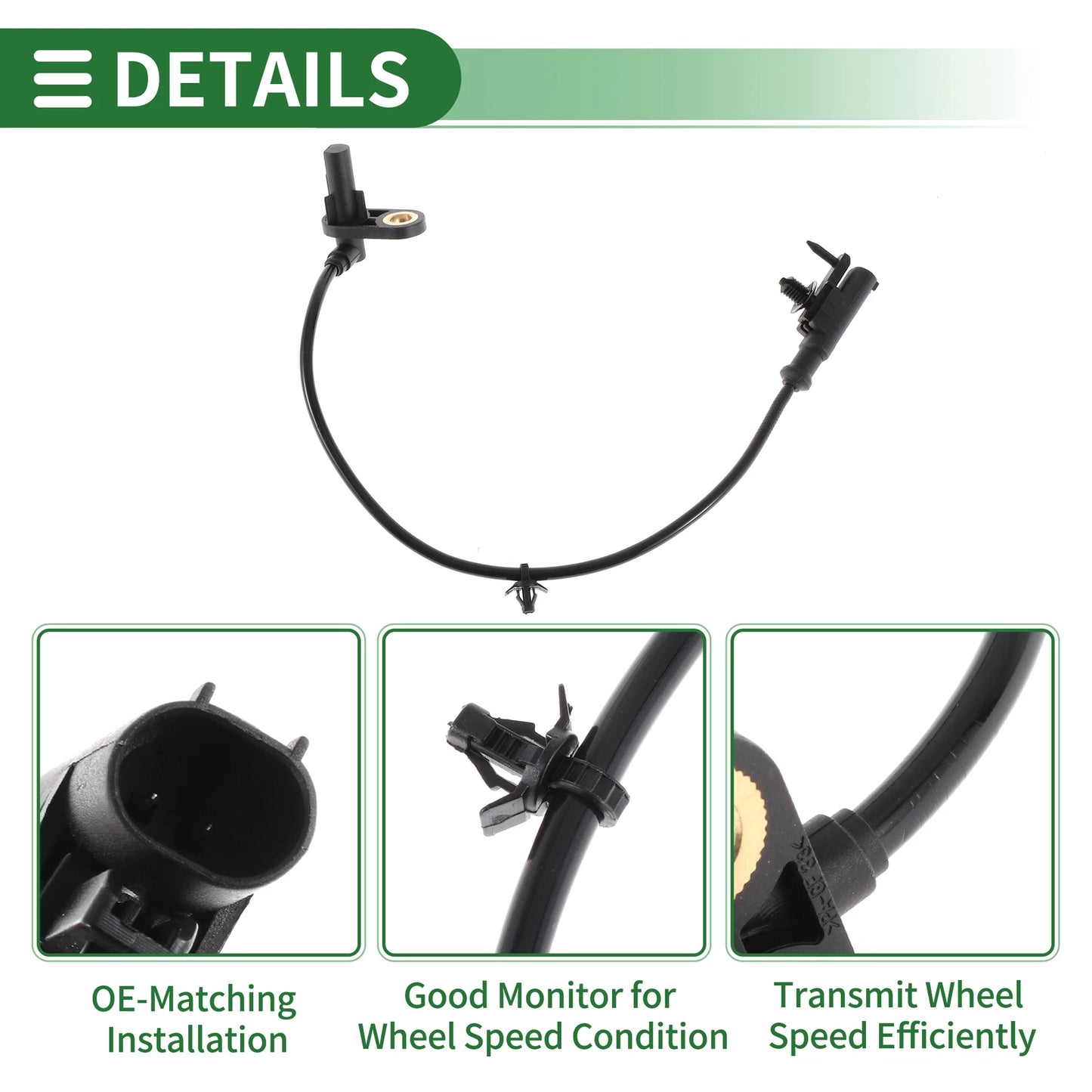 ABS Wheel Speed Sensor Rear Left for Nissan Cube (2012-2014)