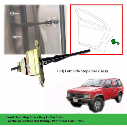 Left Front Door Stop Check Limiter Strap for Nissan Pathfinder (1987-1995)