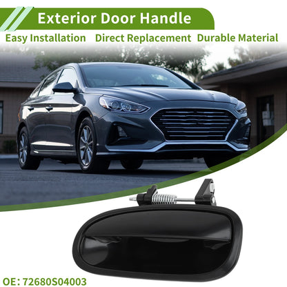 Exterior Door Handle for Honda Civic (1996-2000) Black Rear Left
