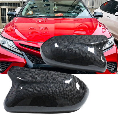 Rearview Mirror Cover for Toyota Camry 2018-2024 Carbon Fiber Honeycomb