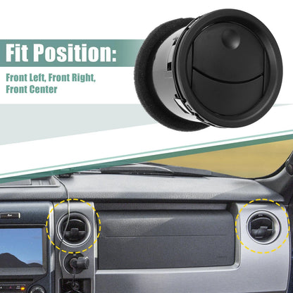 2 x Car Front Dashboard Air Vent for Ford F-250 (2008-2010) - Black