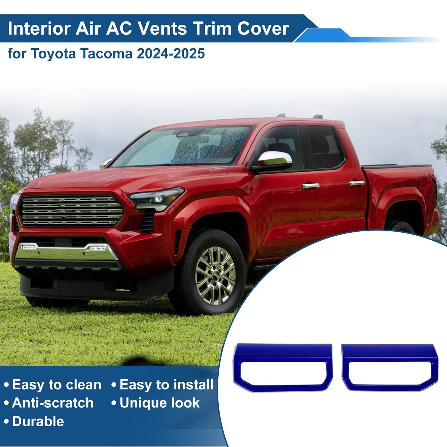 Air Condition Outlet Vent Trim Cover Frame  for Toyota Tacoma (2024-2025)