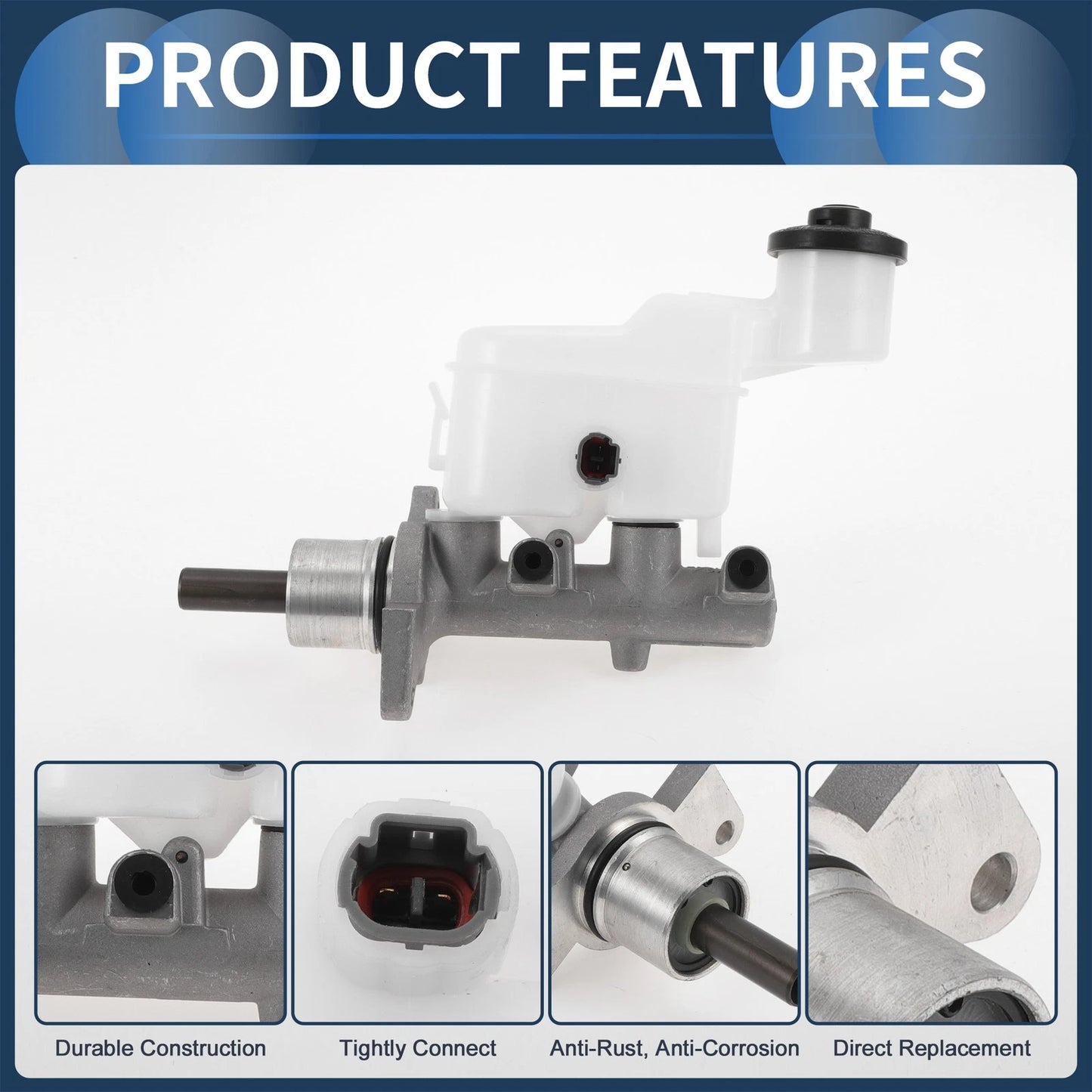 Brake Master Cylinder with Reservoir for Toyota Hilux Pickup (2005-2015)