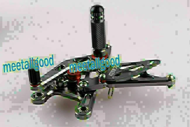 Adjustable Grey Rearset Footpegs for Yamaha YZF R1 (2009-2011)