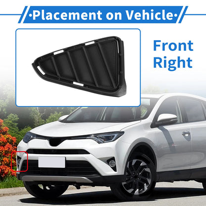 Front Right Bumper Fog Light Cover for Toyota RAV4 (2016–2018)