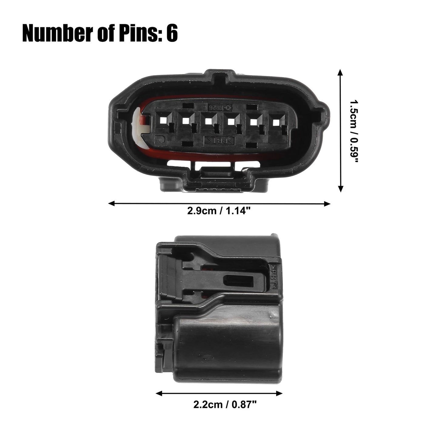 6 Pin Accelerator Pedal Connector Adapter for Toyota