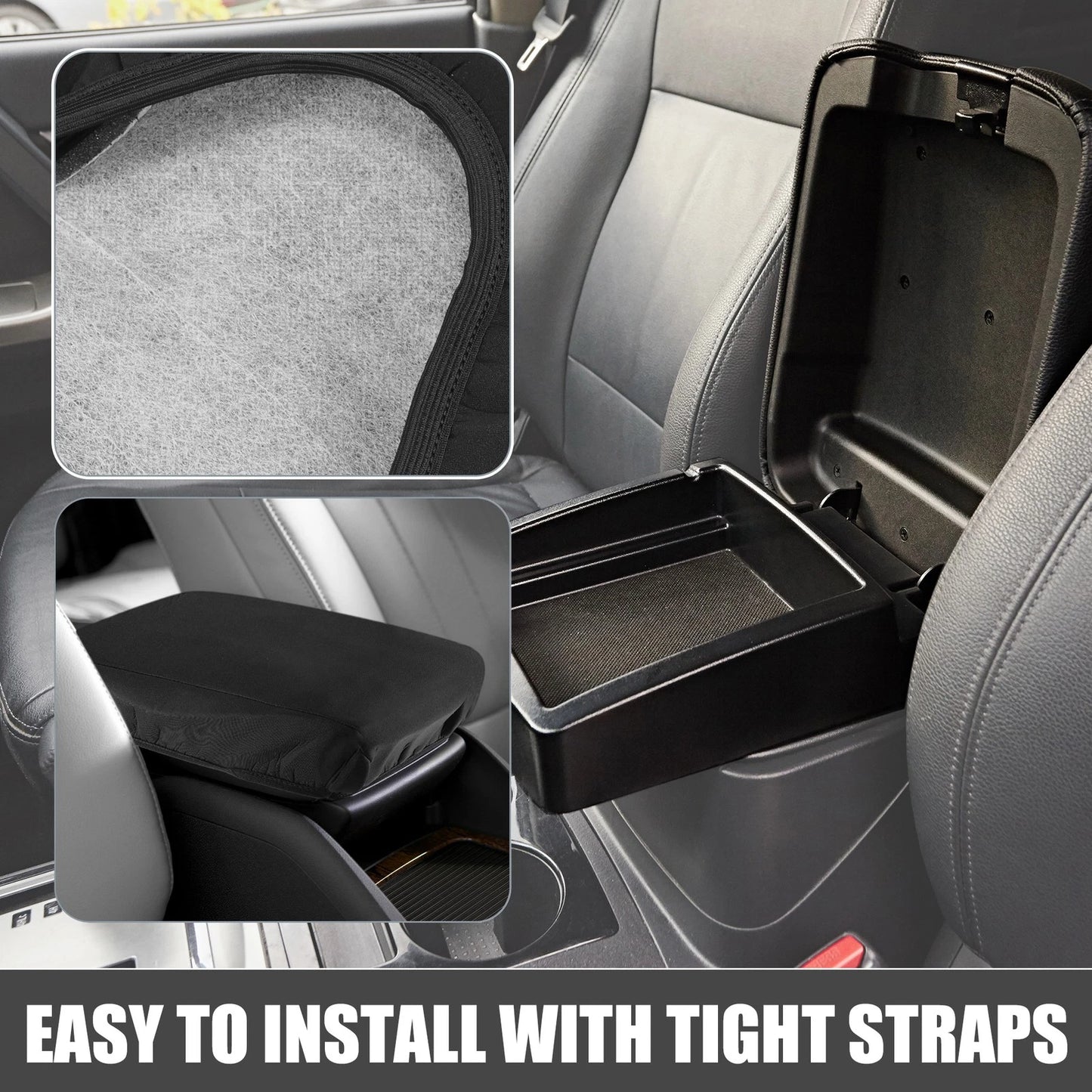 Console Armrest Cover for Nissan Sentra (2008-2012) Black