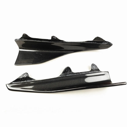 2 x Carbon Fiber Side Skirt Splitter Lip Spoilers for 2016-2021 BMW F87 M2
