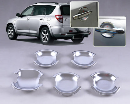5 x Chrome Door Handle Cup Bowls for Toyota RAV4 (2006-2009)