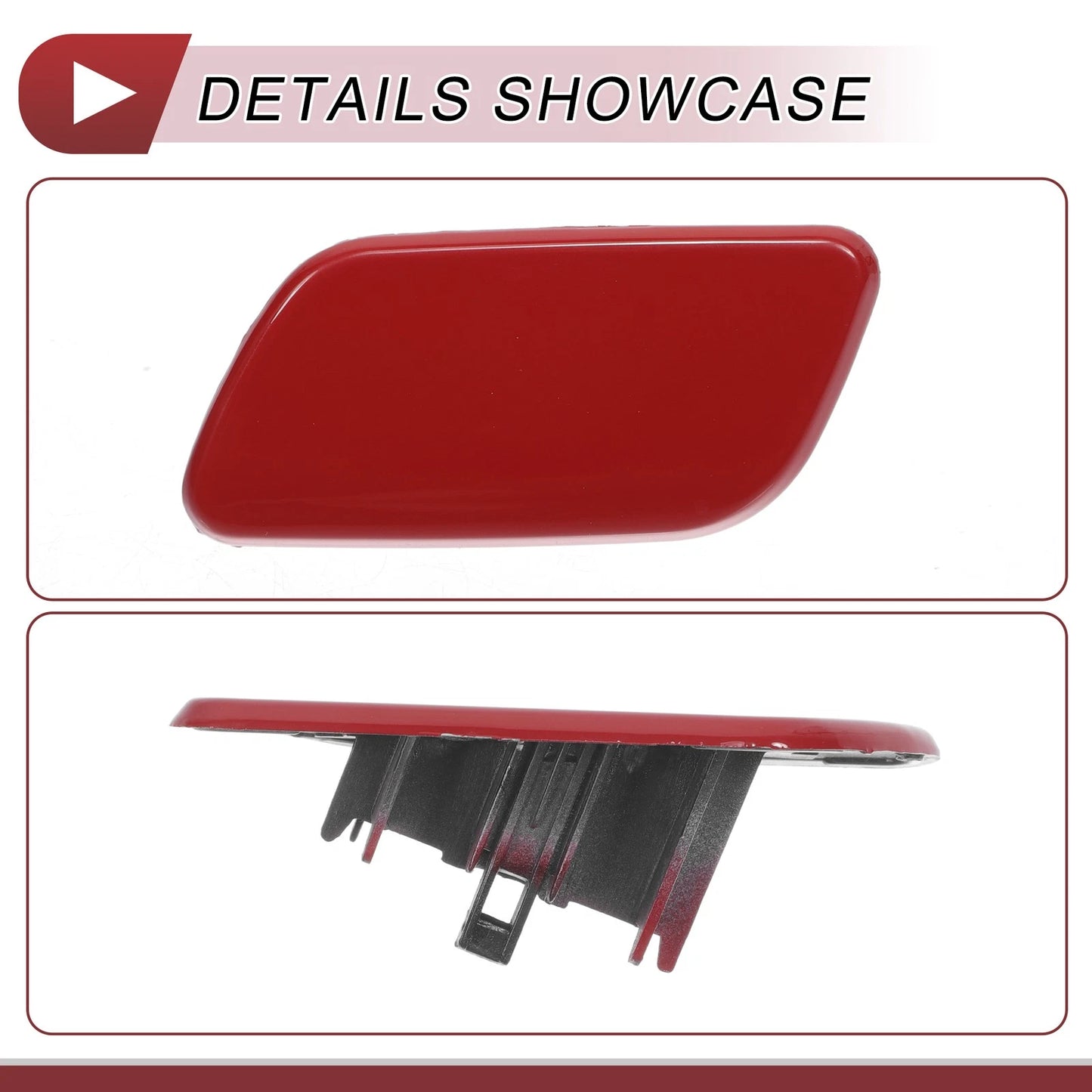 Front Left Washer Nozzle Cover for Subaru Forester (2016-2018) Red