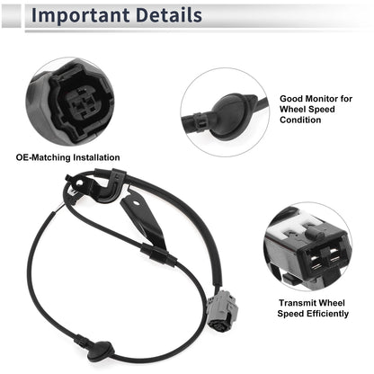 ABS Wheel Speed Sensor for Toyota Camry (2012-2017) 1 Pcs Rear Left