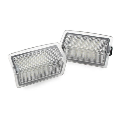 2 x White Courtesy Side Door Lights for Mercedes Benz B C E ML Class