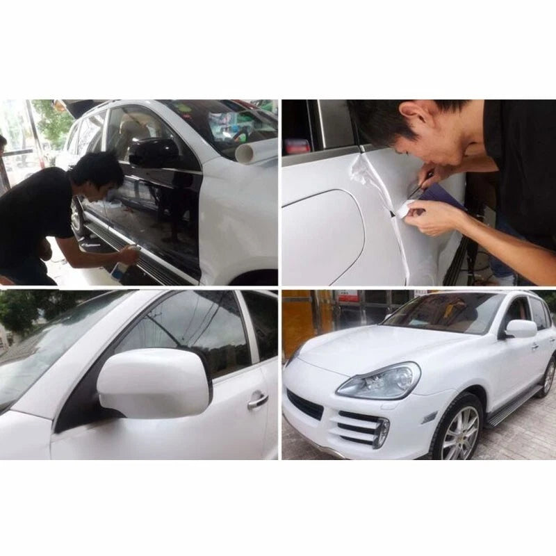 30150CM Car sticker Gloss White Film Decal Air Bubble Waterproof