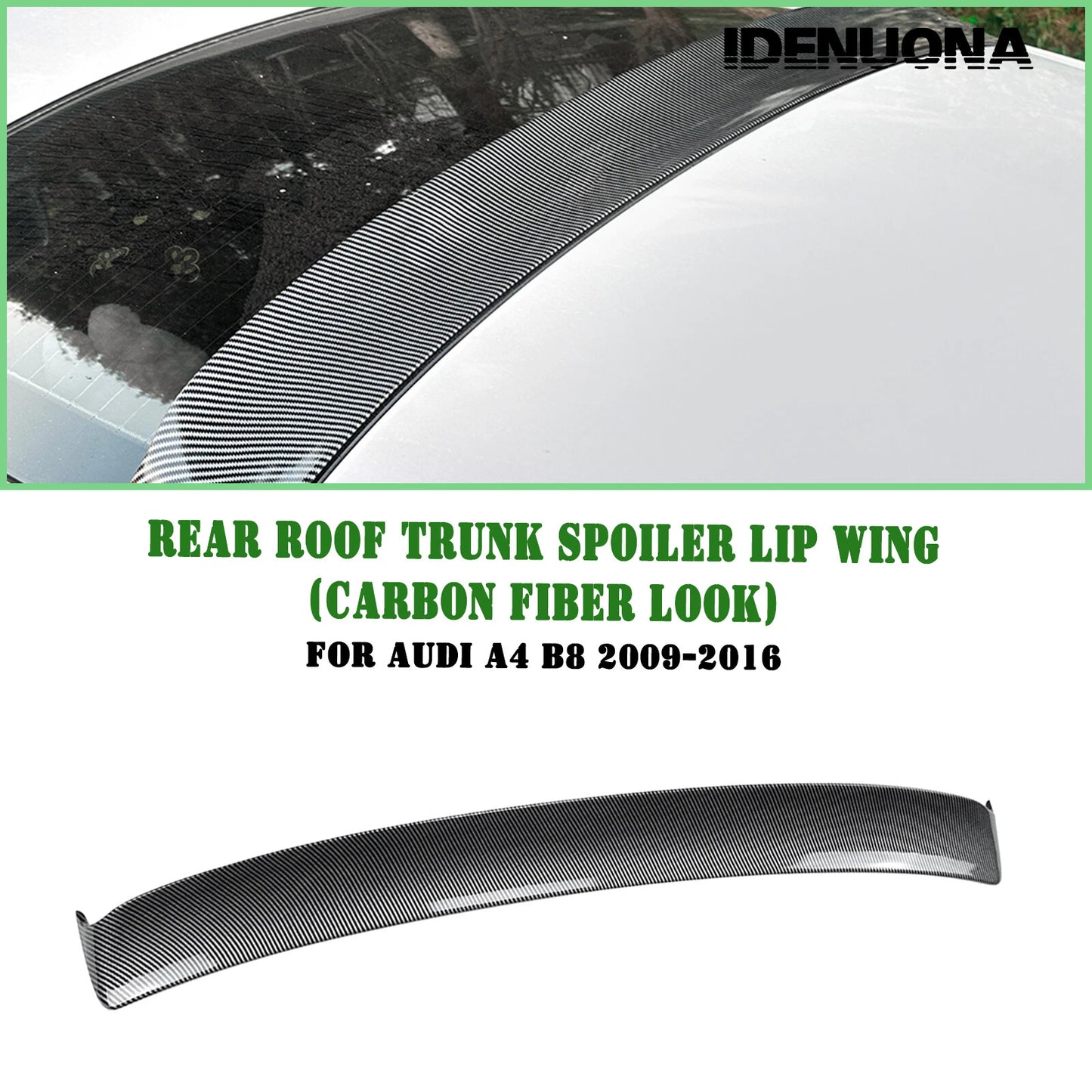 Rear Boot Spoiler Lip for Audi A4 B8 (2009-2016)