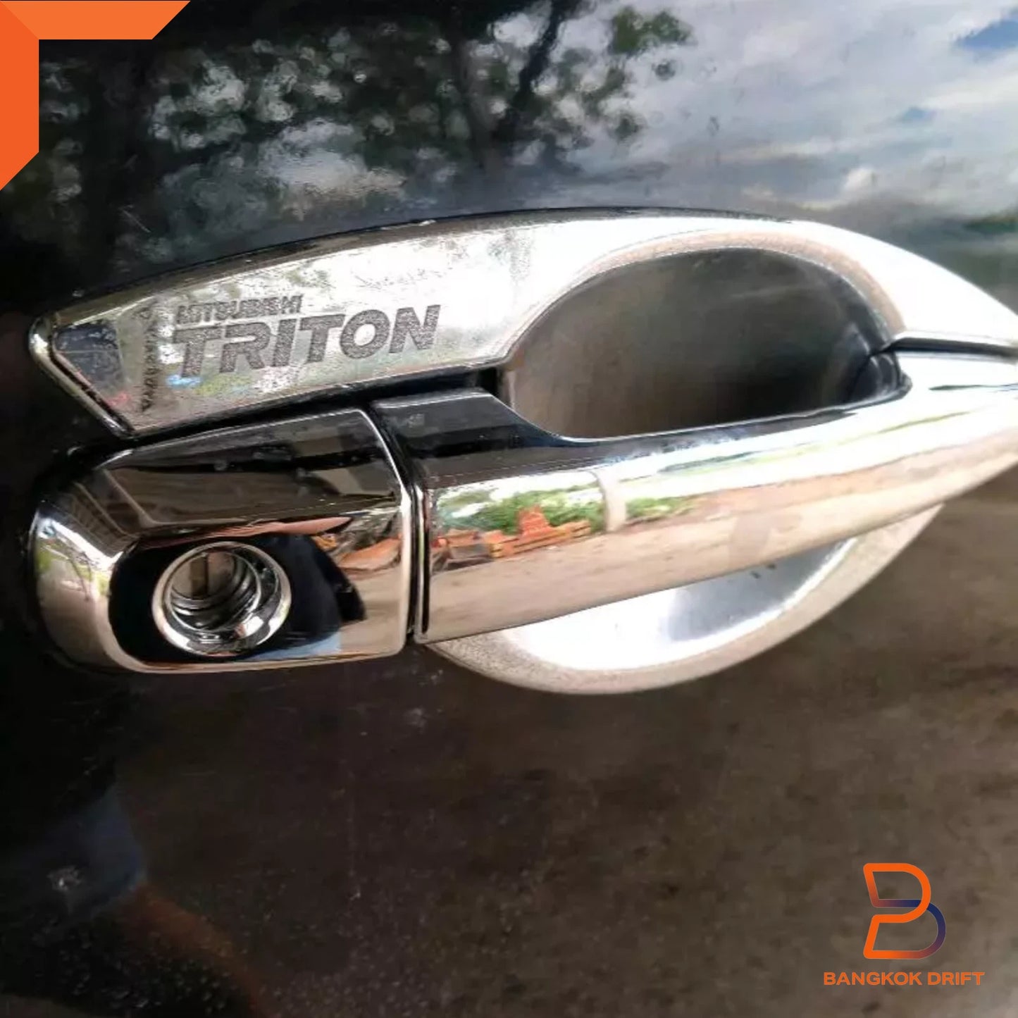 Chrome Door Handle Cover Trim for Mitsubishi Triton Ute (2005-2023) 4 Doors