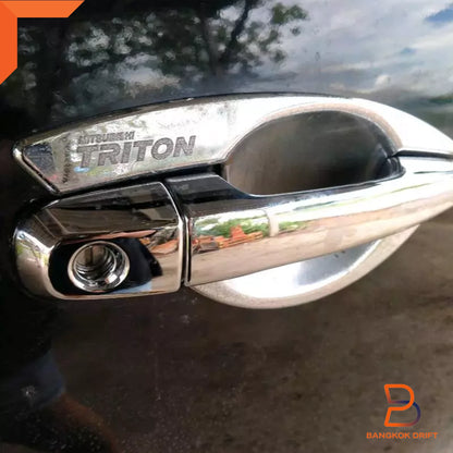 Chrome Door Handle Cover Trim for Mitsubishi Triton Ute (2005-2023) 4 Doors