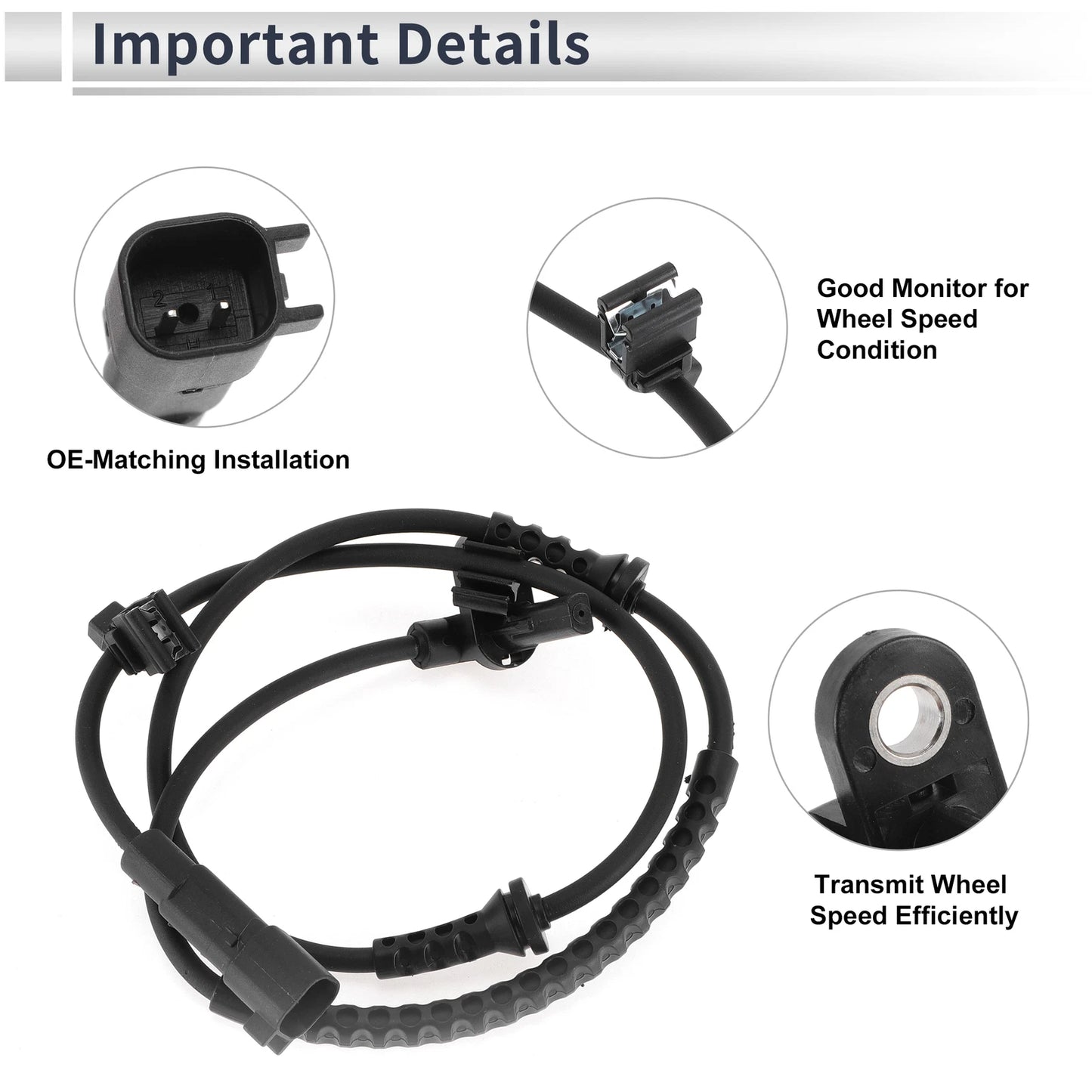 ABS Wheel Speed Sensor Front Right for Chevrolet Sonic (2012 - 2020)