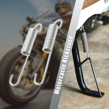 Metal Motorcycle Foot Kickstand Side Stand Spring Suit for CG125  - 2 x