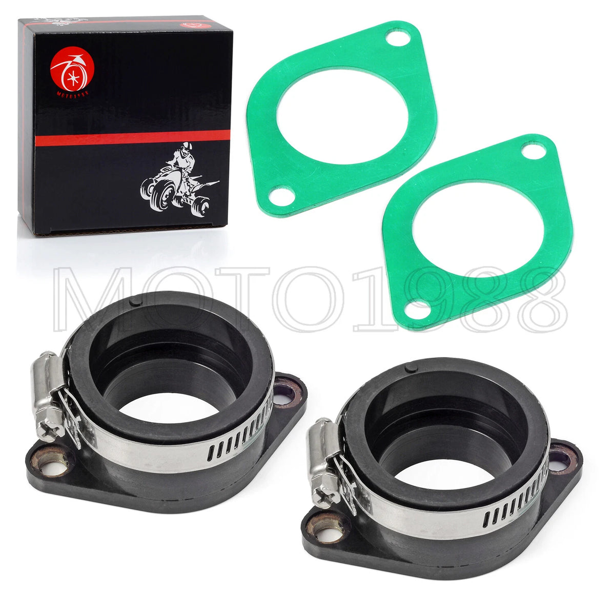 Carb Mounting Boots Intake Boot Clamp for HONDA CB360G CB360T CB360 (1973–1976)